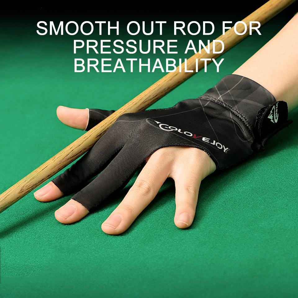 Nofoxo 1 pçs luva de bilhar respirável snooker esquerda mão direita dedo aberto piscina luva leve trem amador luvas antiderrapantes