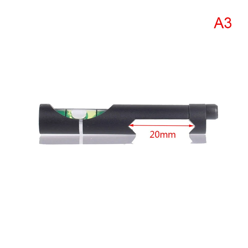 1Pc Matte Black Finish Level Fixture Balance Pipe Clamp Bracket 25.4mm 30mm 20mm Bayonet Level Spirit Bubble Level