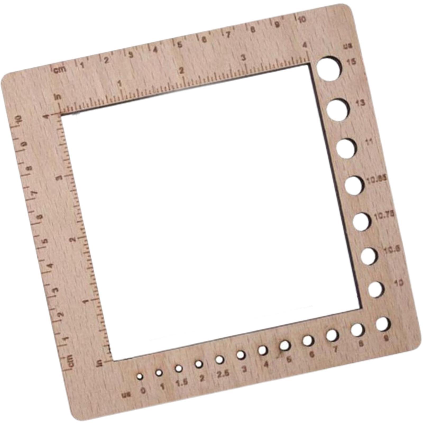 Règle de jauge Ogo carrée pour pull, cadre de comptage, adultes