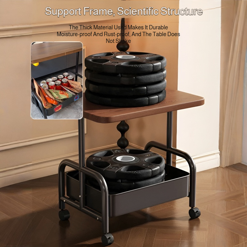 multifunction Tea Rack Small table Wide Desktop New upgrade Hardcore material Thickening Tea Table with Wheels Trolley Storage