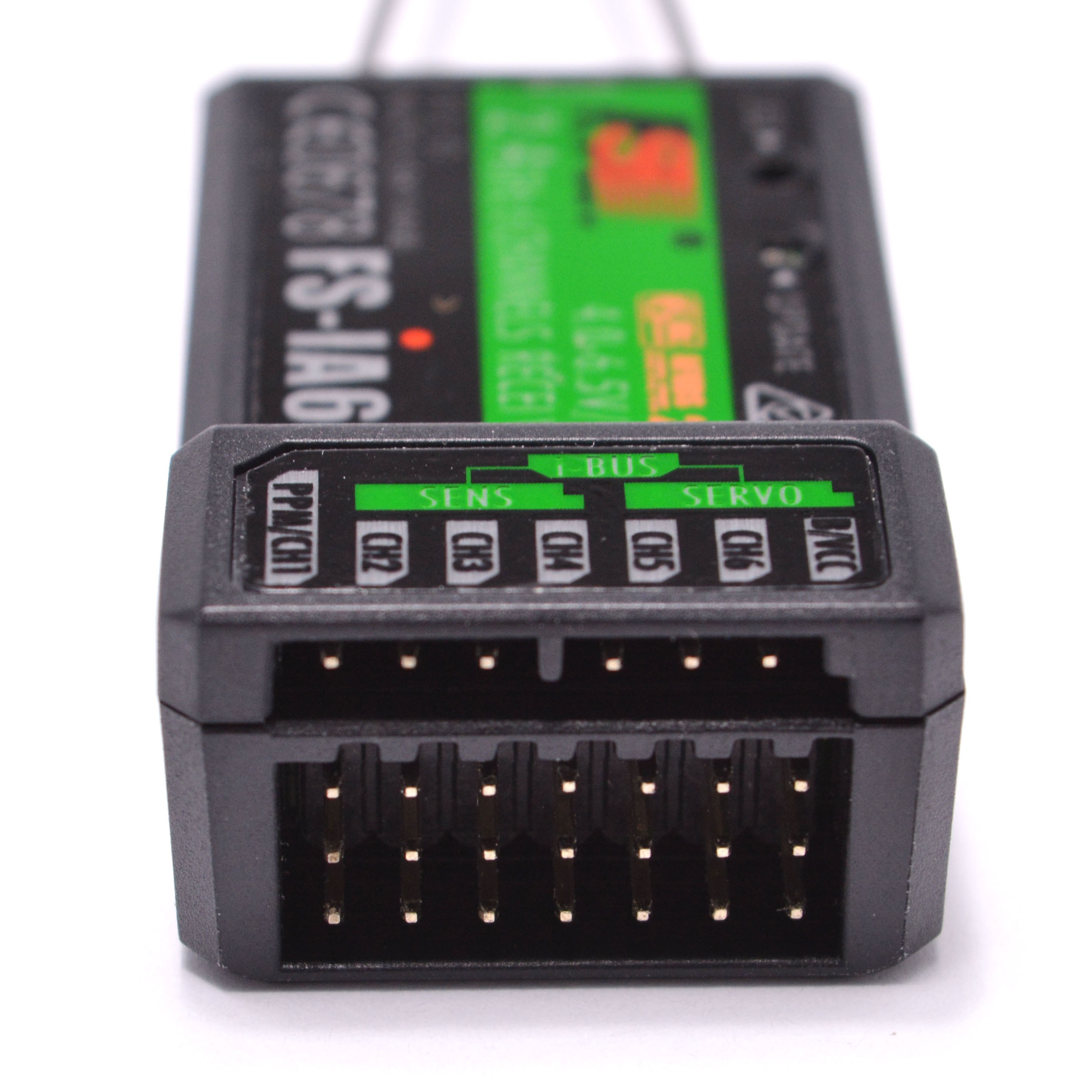 Flysky 2,4G 6CH FS-iA6B iA6B Empfänger PPM Ausgang mit iBus Port kompatibel mit FS-i4 FS-i6 FS-i10 Sender