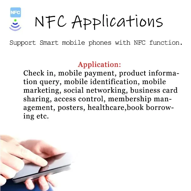 5YOA 10/50/100 pièces NFC Ntag215 carte 13.56MHz 215 RFID mini cartes ultralégères PVC NFC215 TagMo étanche NFC téléphone 504 octets