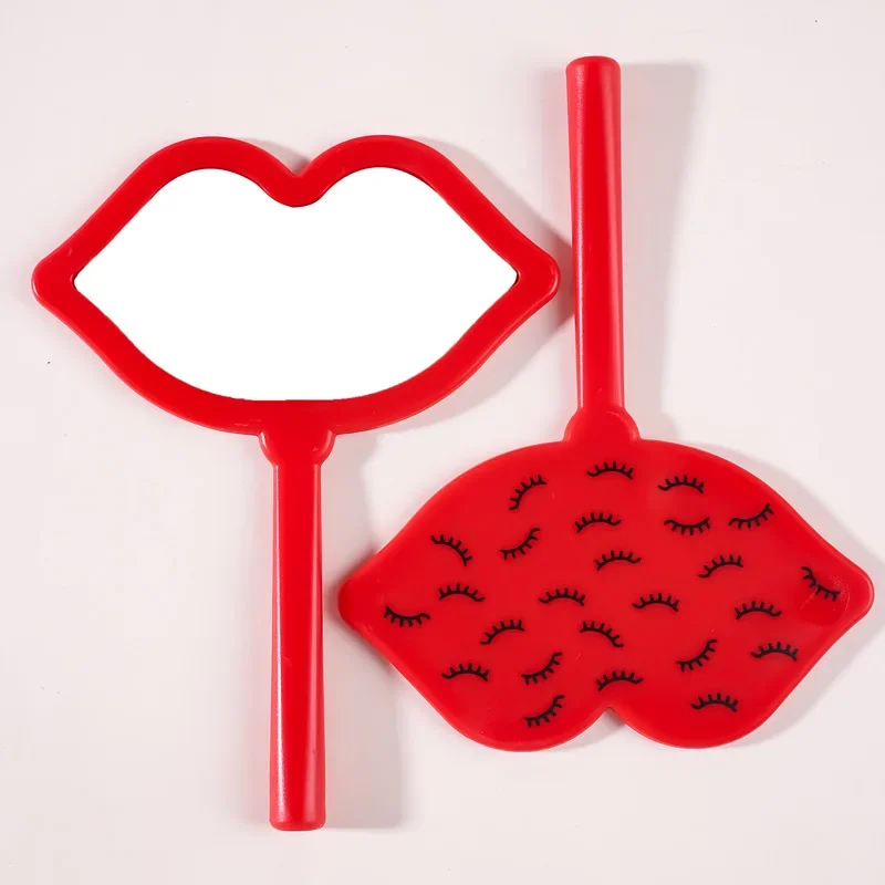 1Pc Handheld Makeup Mirror Square Female Portable Eyelash Make Up Cosmetic Beauty Tools Vanity Desktop Plastics Make Up Mirror
