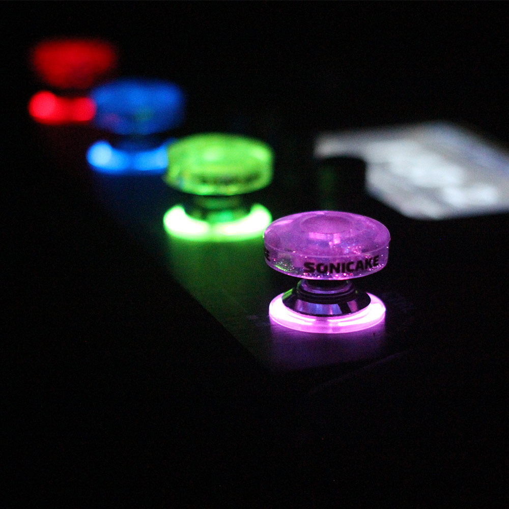 SONICAKE Toppers de commutateur au pied capuchon Transparent pour pédale d'effets de guitare 10mm 20 pièces