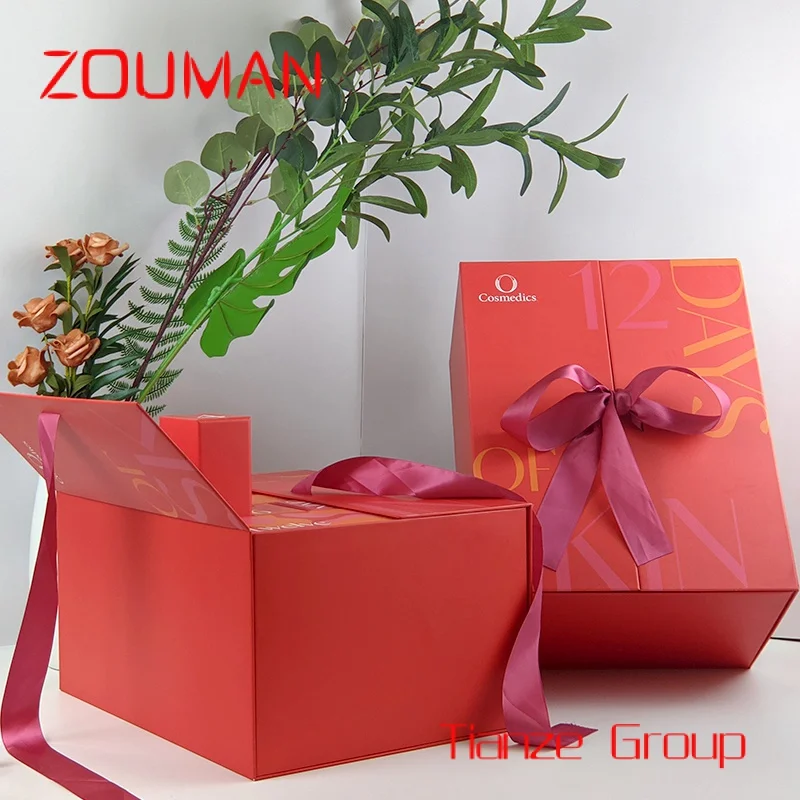 Custom , 2023 Advent Calendar Packaging Gift Box Eco friendly Custom Product Mystery Surprise Paper Box