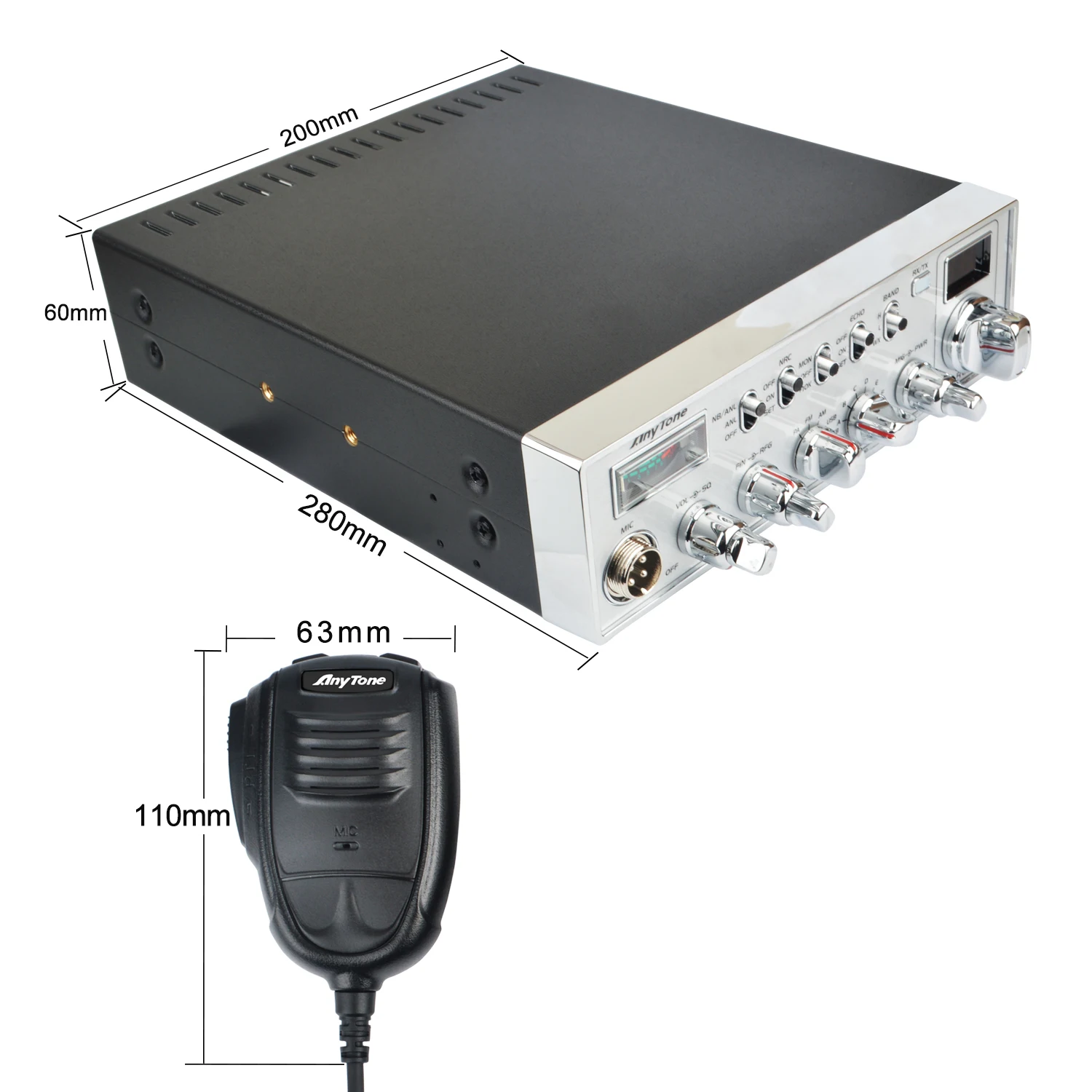 เครื่องส่งรับวิทยุ Anytone ARES II AM/FM/SSB 40W VOX10 เมตรวิทยุ
