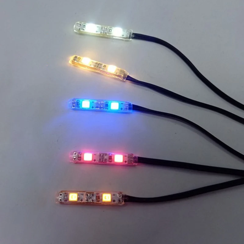 LED Model Headlights Flash Light Bar for 1/10 Crawler Car Traxxas TRX4 1/14 Climbing Car Drift Tamiya RC Truck Scania 770S