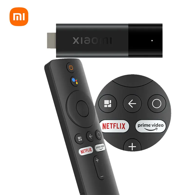 Xiaomi Smart TV Stick 4K, Android TV 11 Quad-Core Cortex-A35, 2 GB RAM 8 GB ROM, Netflix Wifi Google Assistant TV Stick, TV-Dongle
