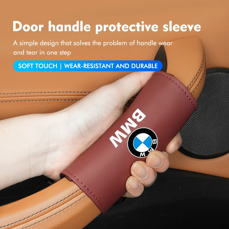 Untuk BMW Pegangan Pintu Dalam Pelindung Anti-Aus Aksesori Mobil M Performance M3 M5 F01 F20 F10 F13 F15 F16 F30 F34 F32 F31