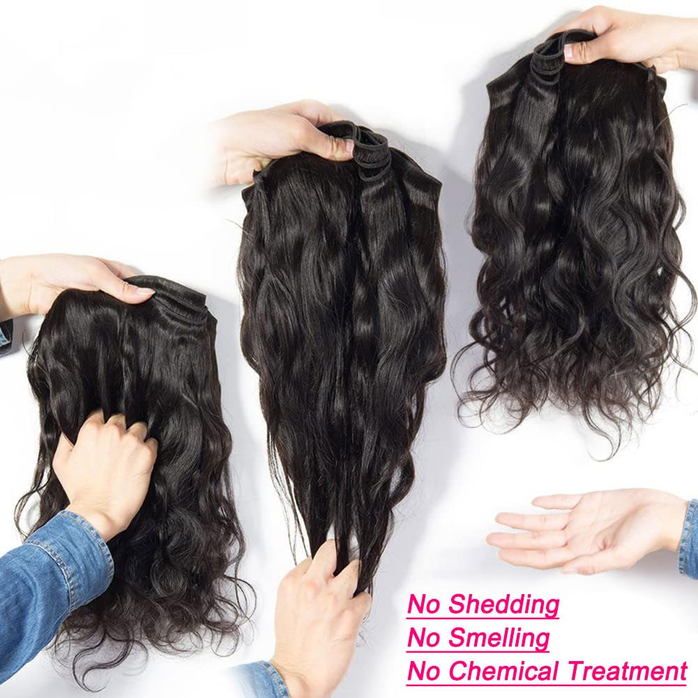 Cabelo brasileiro Weave Pacotes, Raw Remy Cabelo Humano, Extensões de Cabelo Virgem, Loose Body Wave, 1 Pacotes, 3 Pacotes, 4 Pacotes, 28 em
