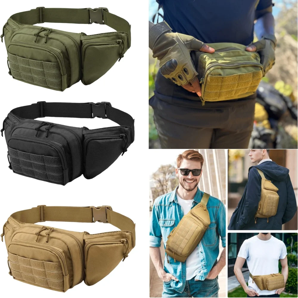 Nueva bolsa de fijación de cintura Invisible multifuncional para exteriores, bolsa de almacenamiento deportiva para hombres, Kit de herramientas para exteriores