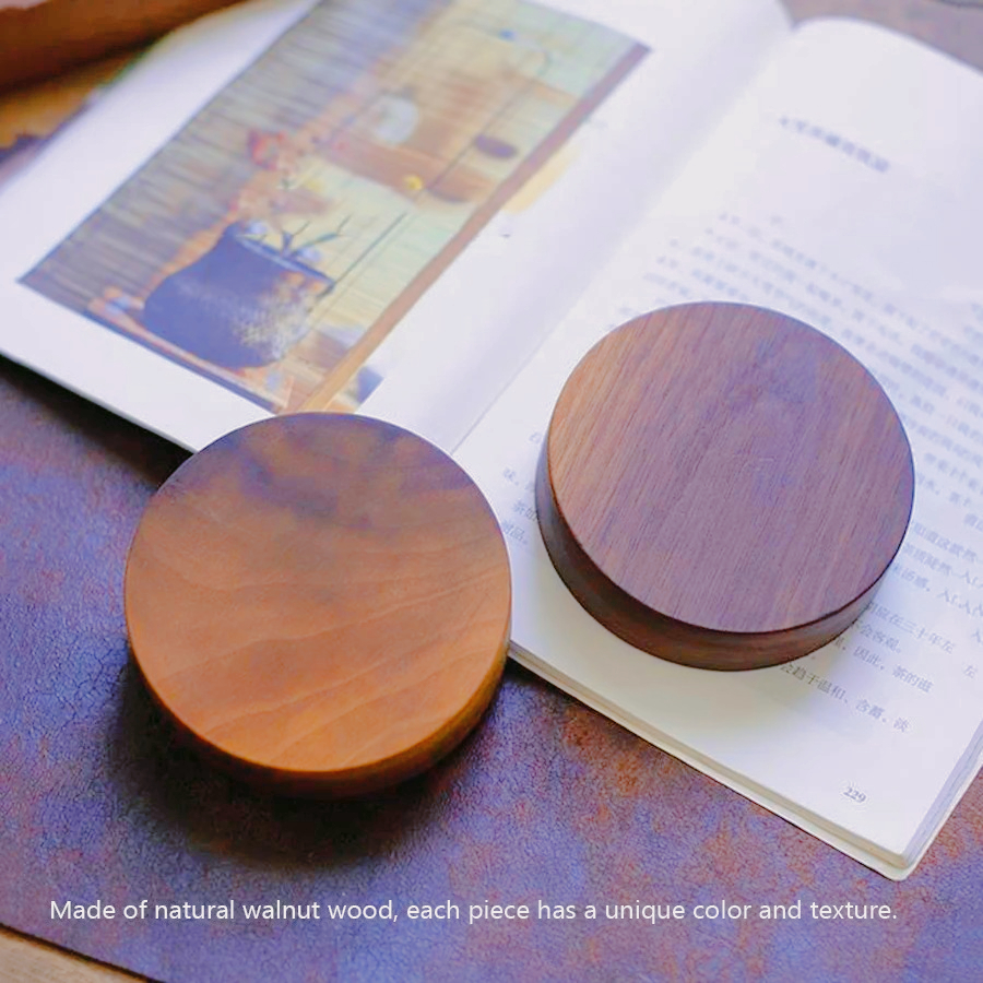 Solid Wood Incense Stick Handmade Tea Ceremony Round Incense Burner Agarwood Tray Holder