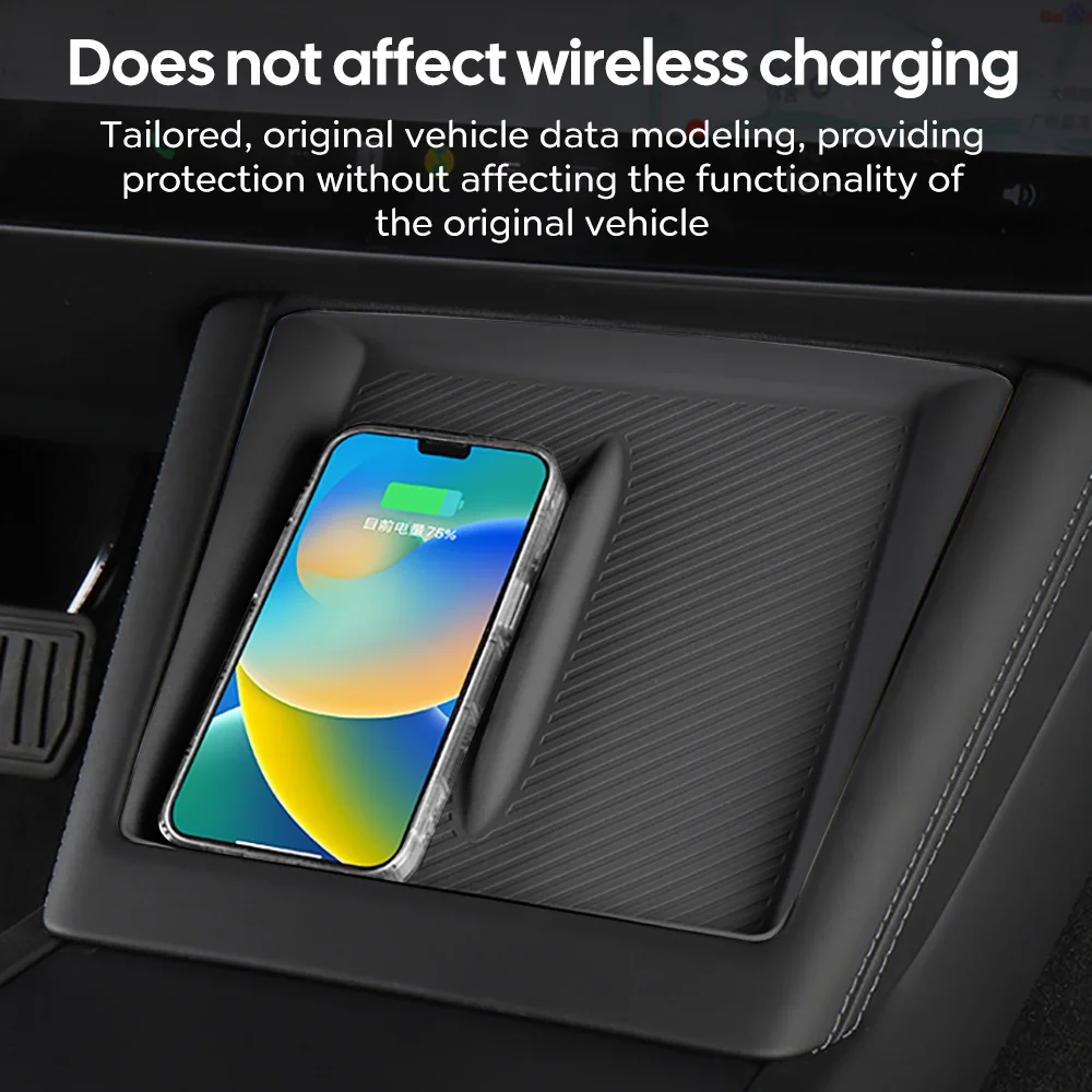 Für TESLA Neues Modell Y Launch Juniper 2025 Modell 3 2024 Highland Wireless Charging Silikon Pad Cover Protector Center Control