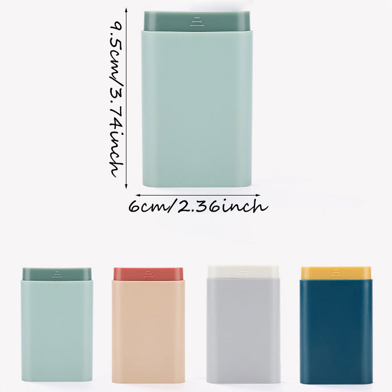 Mini Kleine Draagbare Reizen Vitamine Box Pillendoosje Container Opbergdoos Pil Opbergdoos 7 Dagen 6 Raster Pillen Visolie