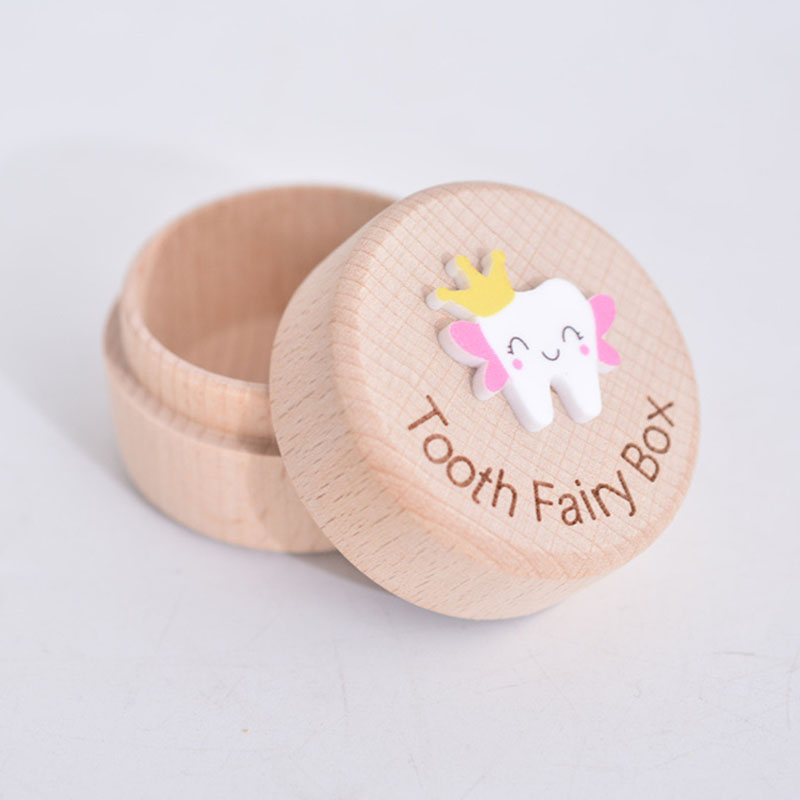 Children'S Tooth Box Collection Organizer Baby Teeth Holder Case Kids Keepsake Log Milk Teeth Storage Collect Box Organizer