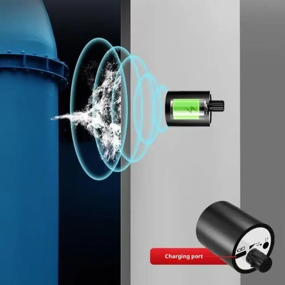 Détecteur de fuite d'alimentation d'eau, moniteur de fuite souterraine, kit de détection de fuite d'eau, détection sonore pour l'intérieur et l'extérieur