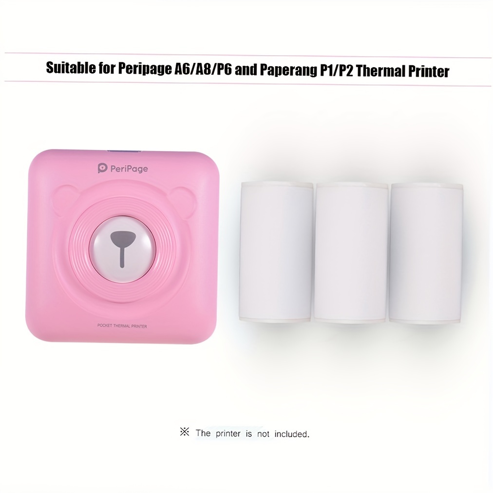 3 Rollen Thermo druck rollen papier aufkleber-56*30mm/2.2*1,2 Zoll perfekt für Thermo drucker