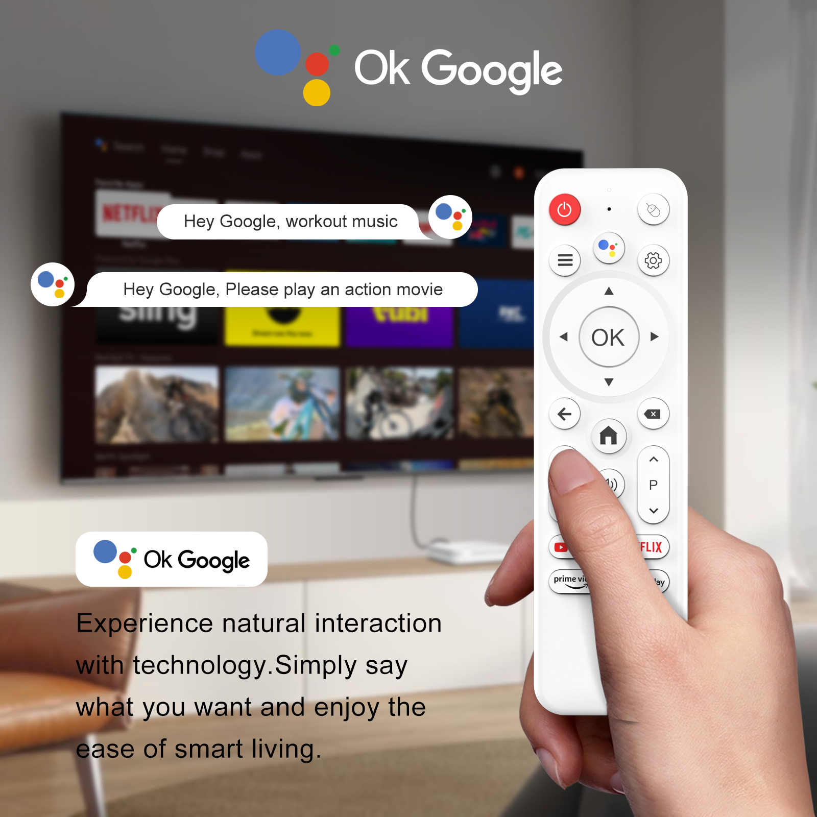 H96 MAX H313 Smart TV Box Android 14 ATV TV Box 4K @ 60fps 100M/LAN Wifi6 BT5.0 asistente de voz de Google reproductor multimedia decodificador