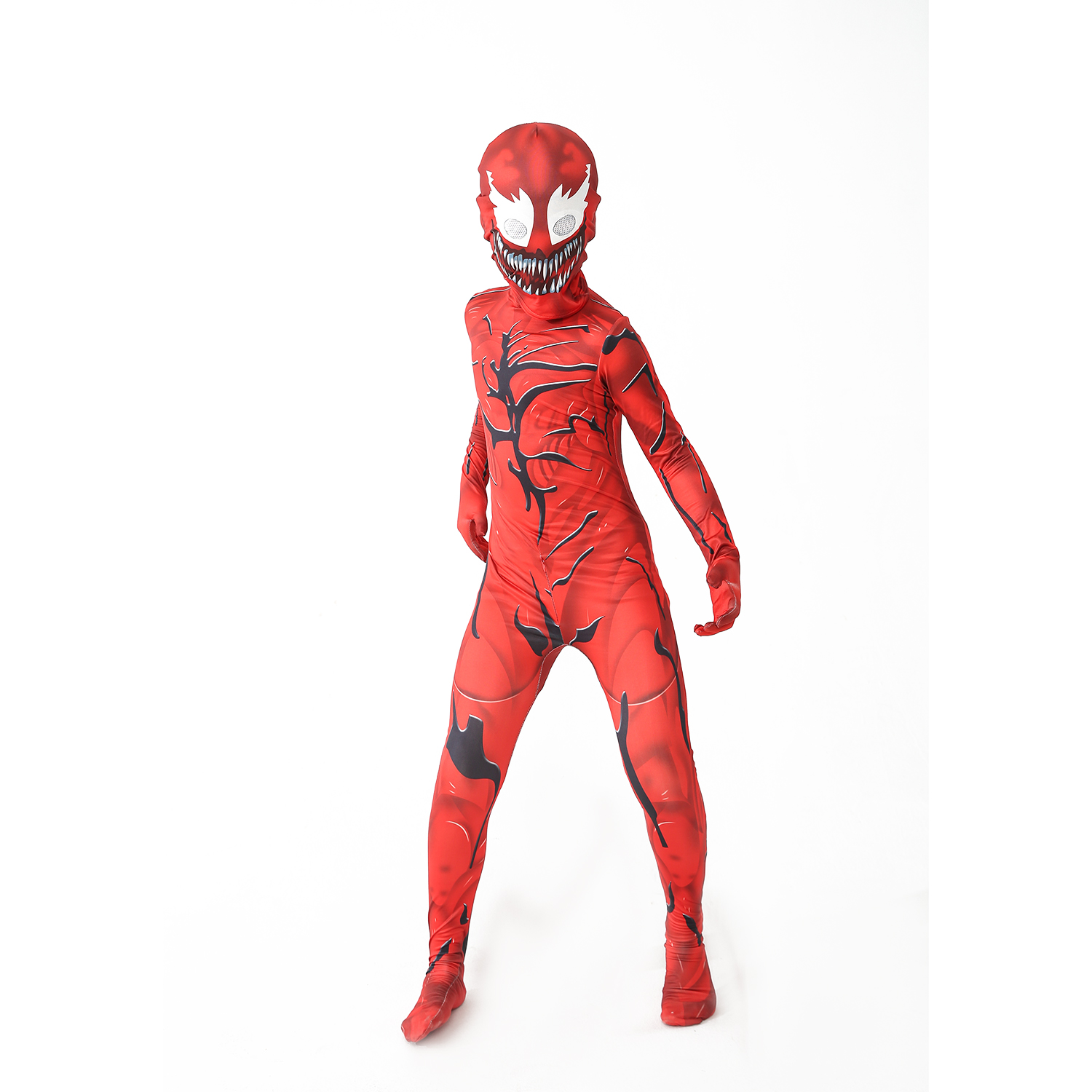 Superhelden Cosplay Halloween-Kostüme für Neues Venom-Kostüm, Kinderanzug, Overall, Jungen, Symbiote Spiderman-Kostüme
