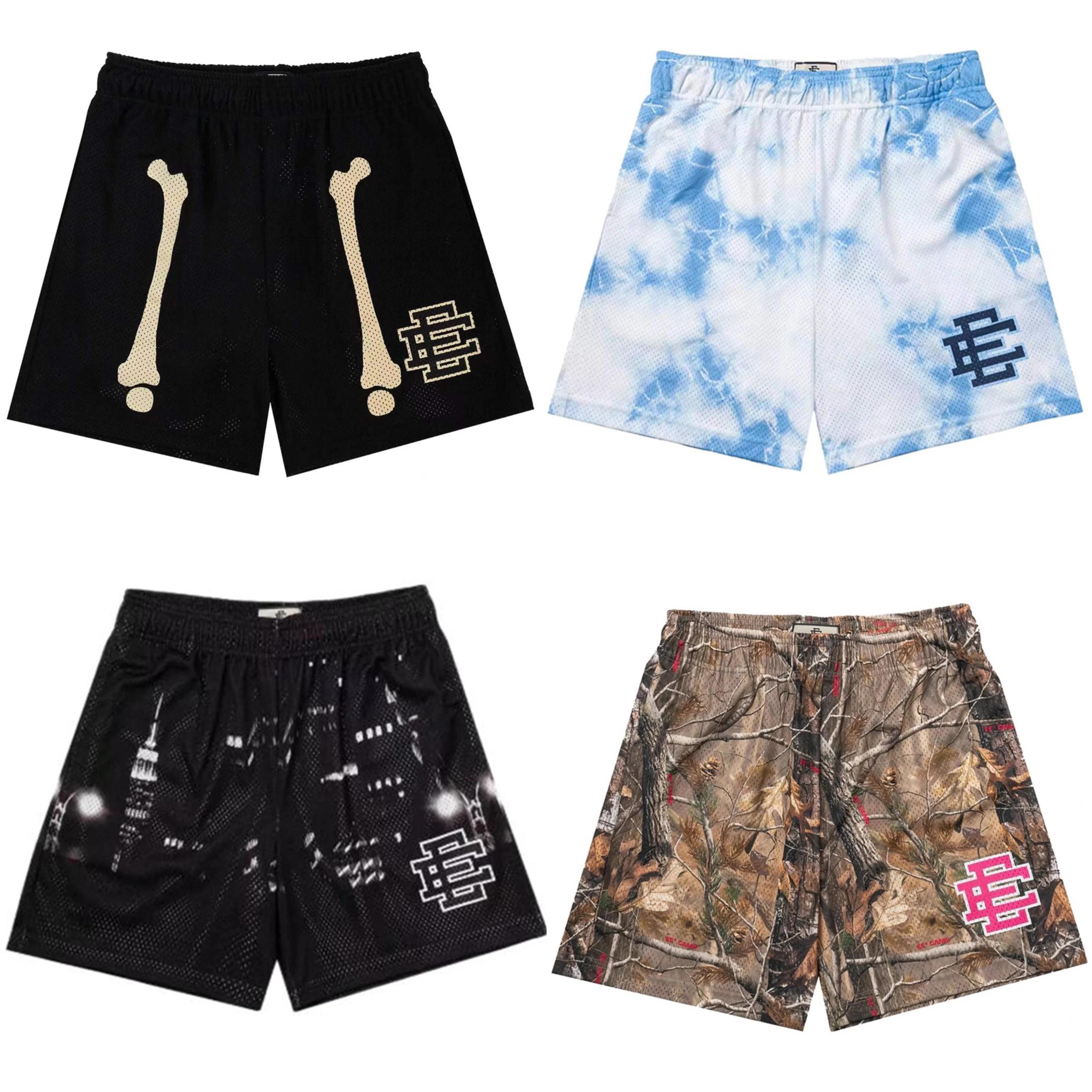 2025 EE Eric Emanuel pantalones cortos básicos nuevos pantalones cortos casuales para hombres pantalones deportivos de fitness entrenamiento de gimnasio de verano hombres pantalones cortos clásicos de malla para gimnasio