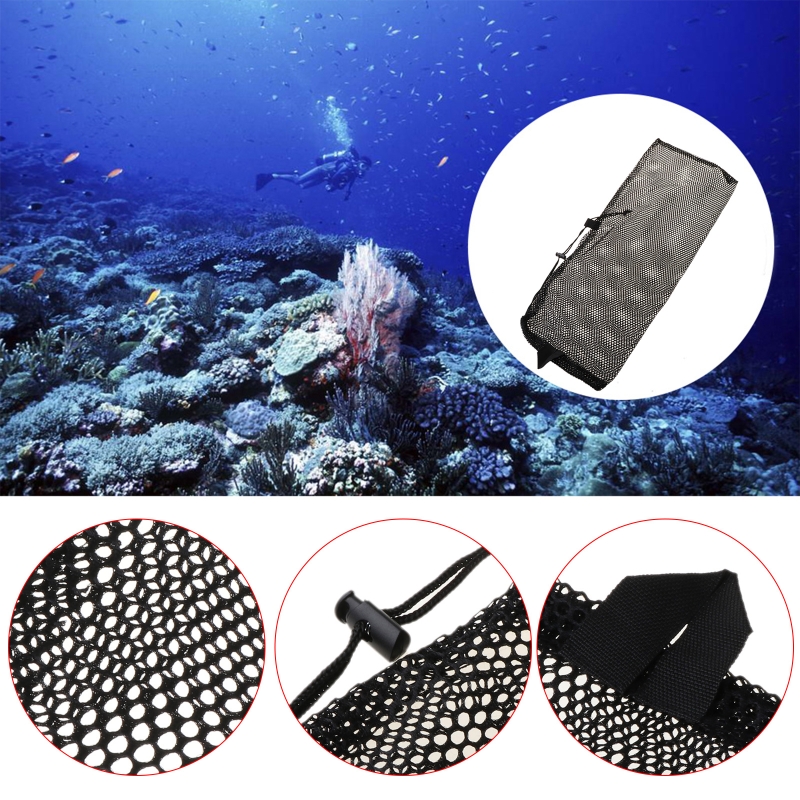 แห้งเร็วดำน้ำตาข่ายกระเป๋า Scuba ดำน้ำเกียร์แว่นตากระเป๋าถือเก็บ