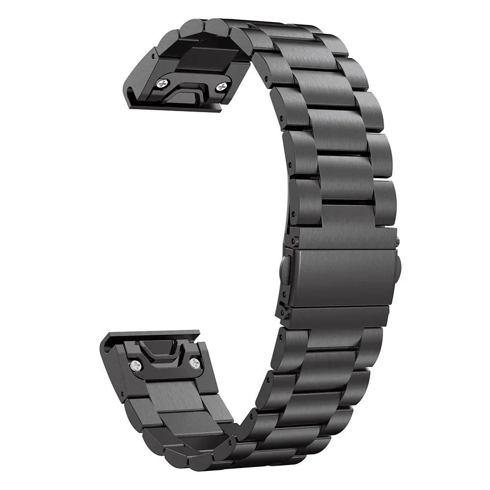 ステンレススチールストラップ Garmin Fenix 8 7 Pro 7X 6X 5X 8X Plus メタルバンド Garmin Tactix 8 9 7 Epix Pro QuickFit 時計バンド用