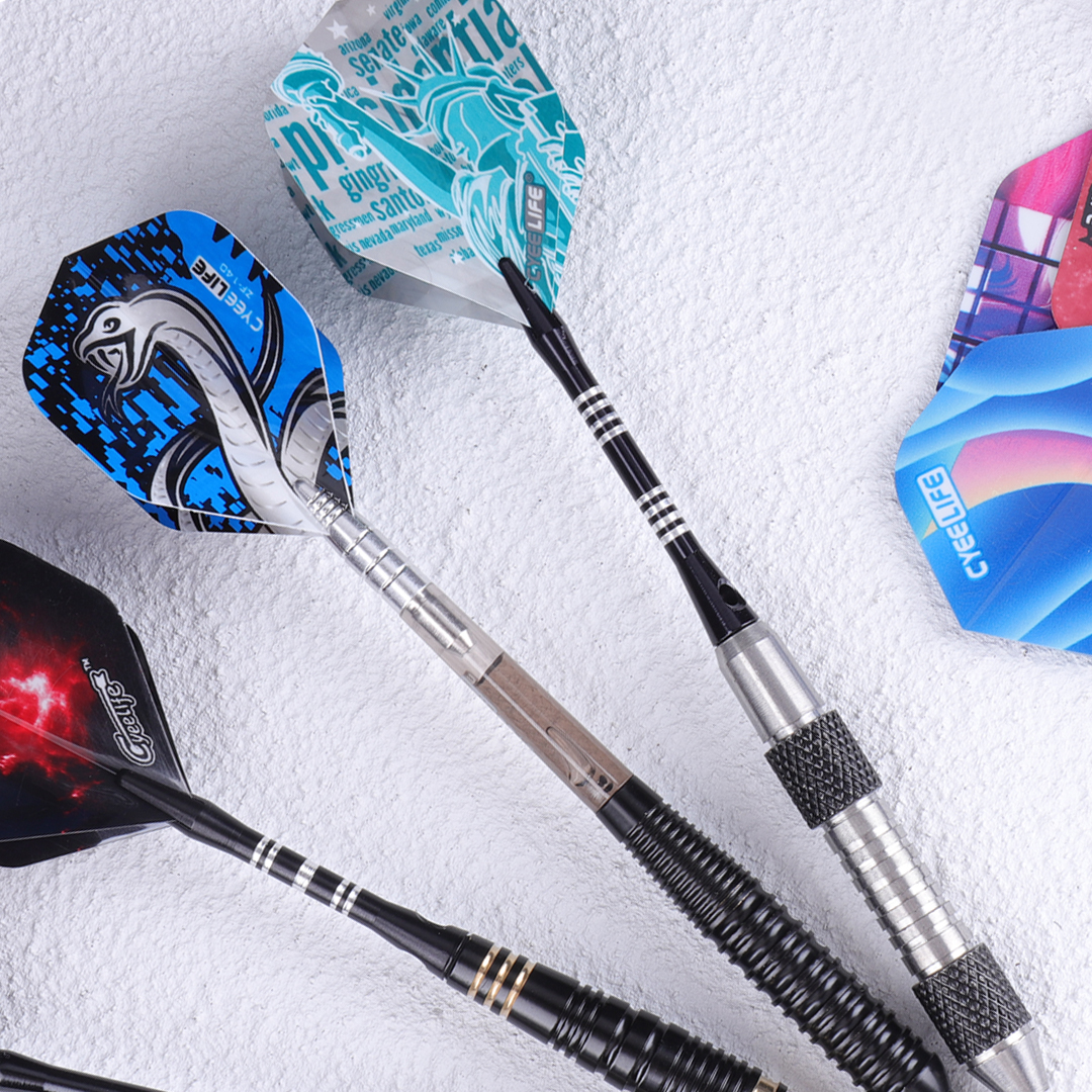 CyeeLife 90pcs Dart Flights Multiple Styles Colorful PET Darts Flights high quality durable PVC Dart Accessories