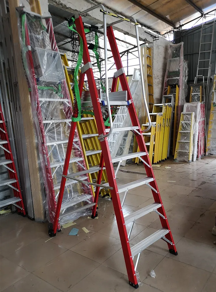6 Steps LADDER STEP F/GLASS 1.8M Single SIDED 150KG
