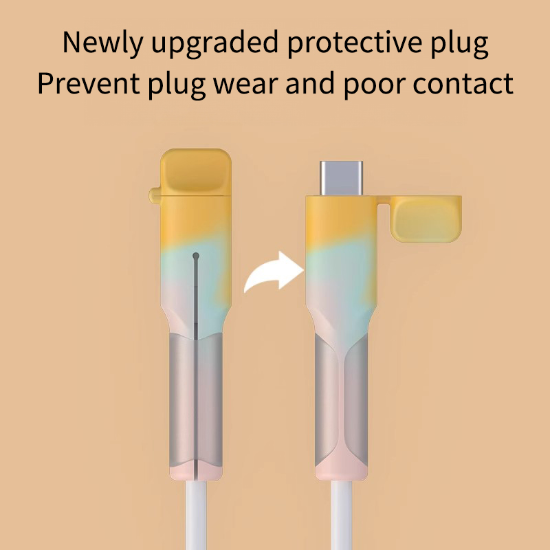 Capa de proteção para cabo de dados com anti-dobramento e anti-quebra, adequada para cabo de carregamento Apple 15, telefone iPhone 16 Promax