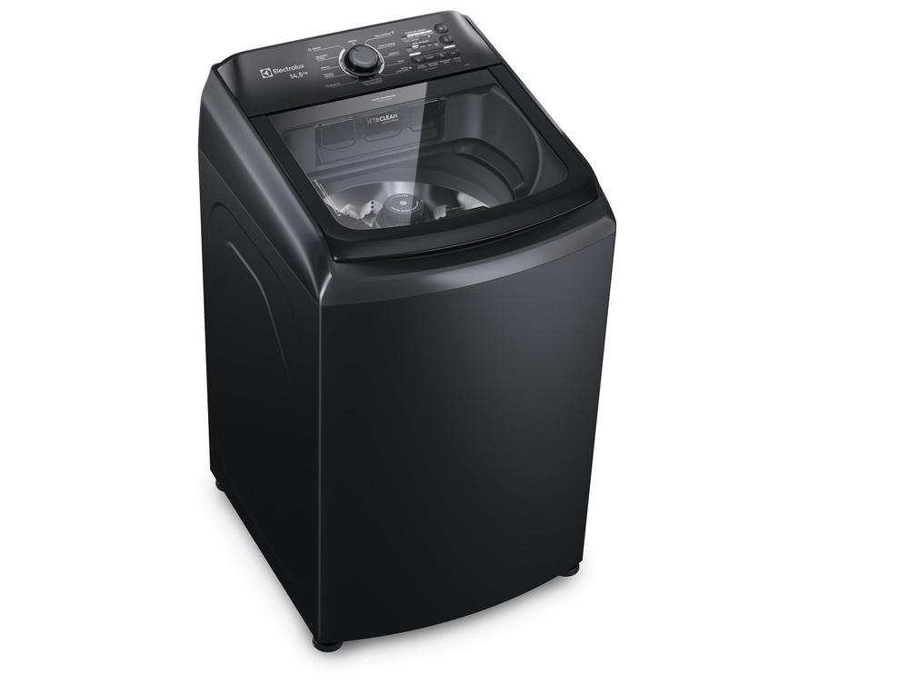Lavadora de Roupas Electrolux 14,5kg Cesto Inox 11 Programas de Lavagem Preta Efficient LEP15 - 220V