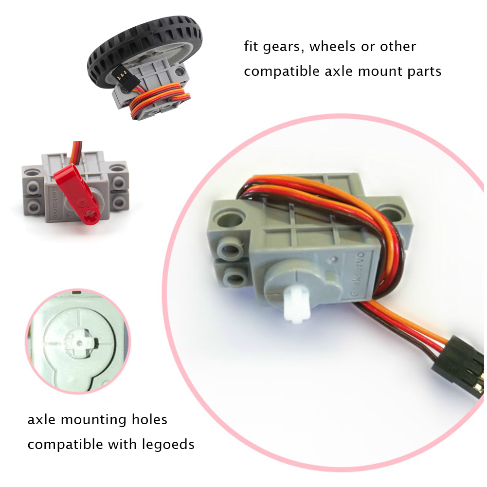Geek servo 270-Grad-Servo mit Rad, kompatibel mit Legoeds für den Bildungs code der Arduino-Himbeer-Pi-Mikrobit-Programmier klasse