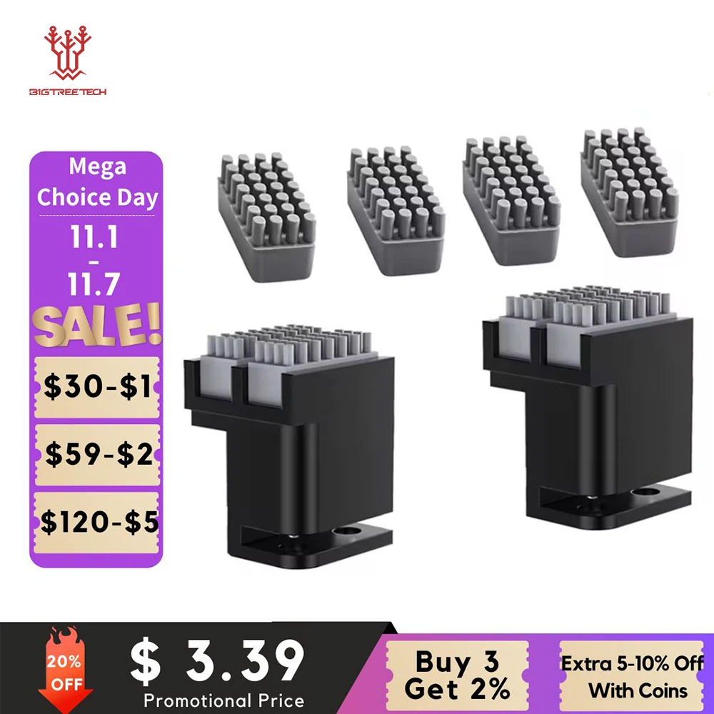 Bigtreetech panda escova px multi-material confiabilidade atualizações bicos limpador hotend limpador peças de impressora 3d para bambu laboratório p1 x1