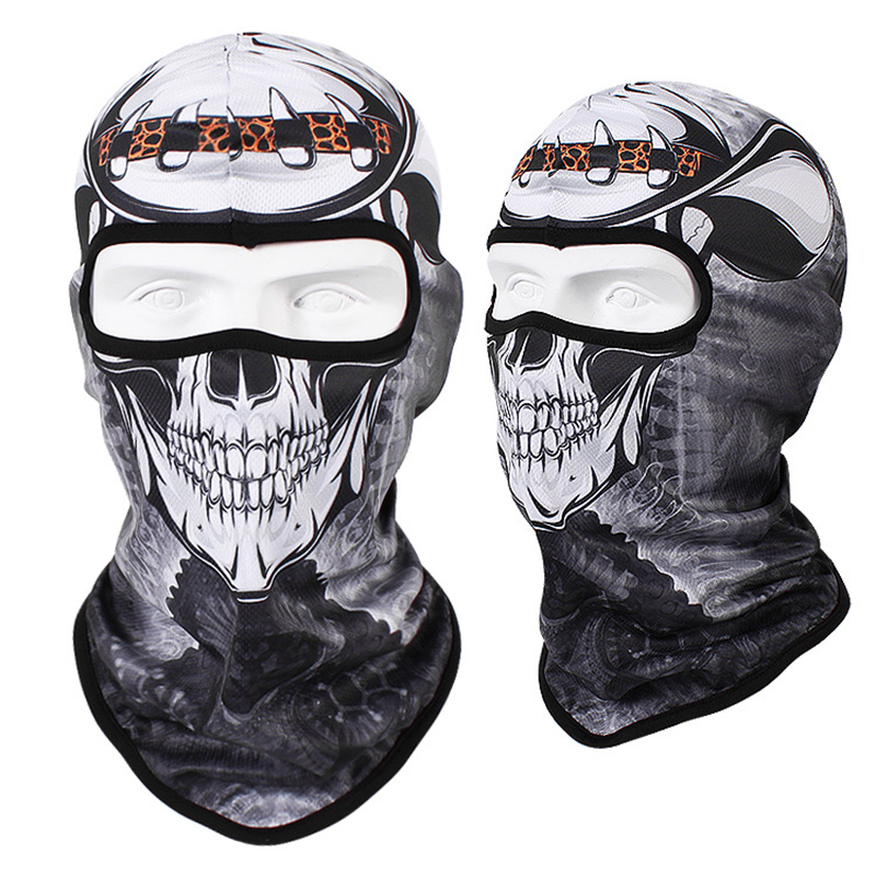 Gorro para motocicleta, pasamontañas para hombre, máscara facial de calavera multifunción, protector facial completo para bicicleta de montaña, protector solar, sombreros para mujer
