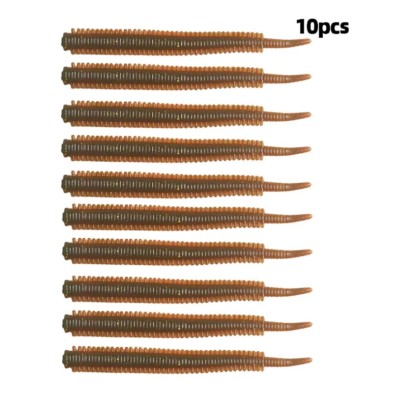10 sacos de iscas de corredor de estrada biônico mar sandworms isca macia para simular as iscas reais iscas de pesca multi-cor não facilmente quebrou