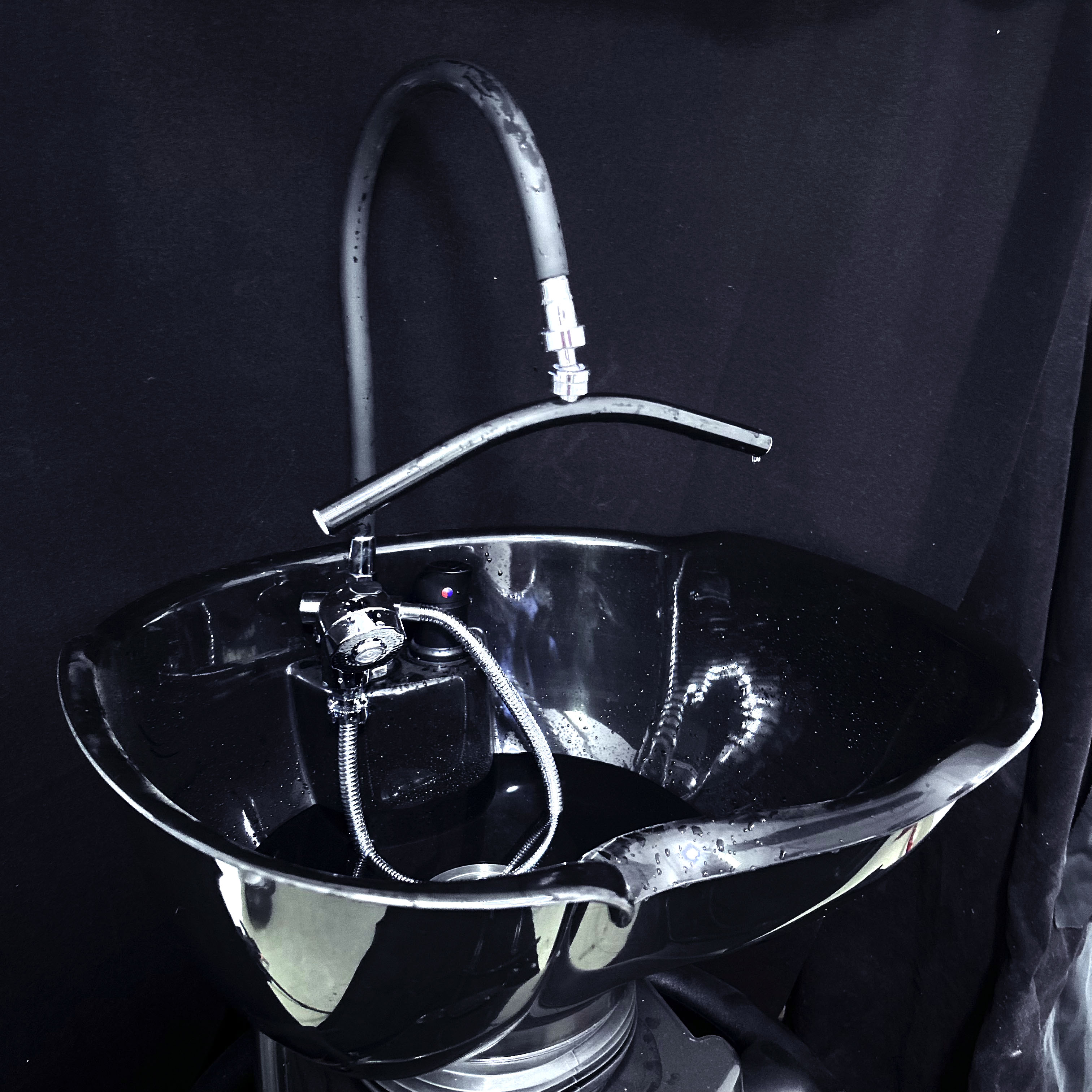 Tête universelle de Circulation d'eau, sortie cascade, Massage, robinet de cheveux, cuiseur à vapeur, bol de shampoing, équipement de Salon de douche