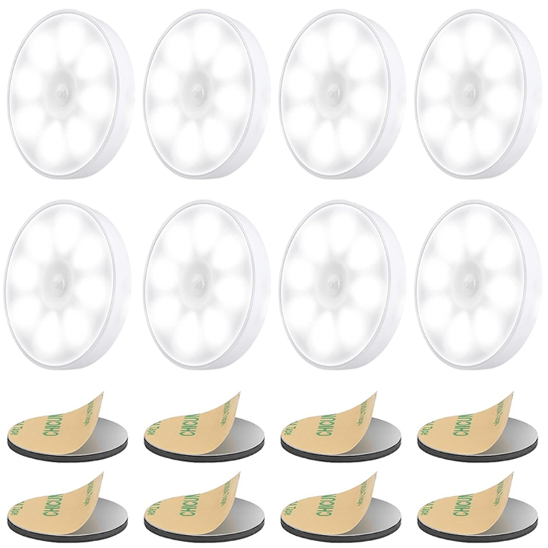 PIR Motion Sensor LED Nachtlicht USB Aufladbare Nacht Lampe Für Küche Schrank Garderobe Lampe Treppe Drahtlose Schrank Licht