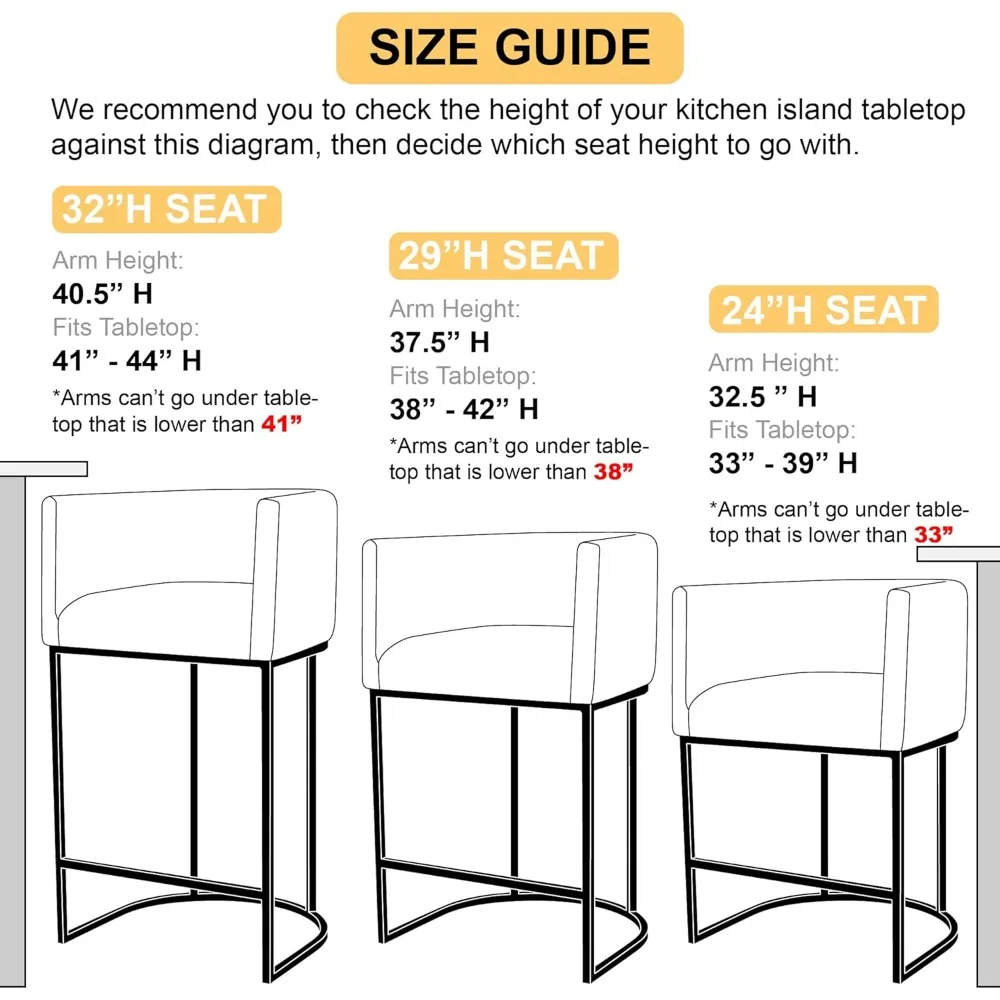 Contemporary Cream Linen Bar Stools Set of 3, 24" Upholstered Fabric Counter Height Barstools Kitchen Counter Island Stools with