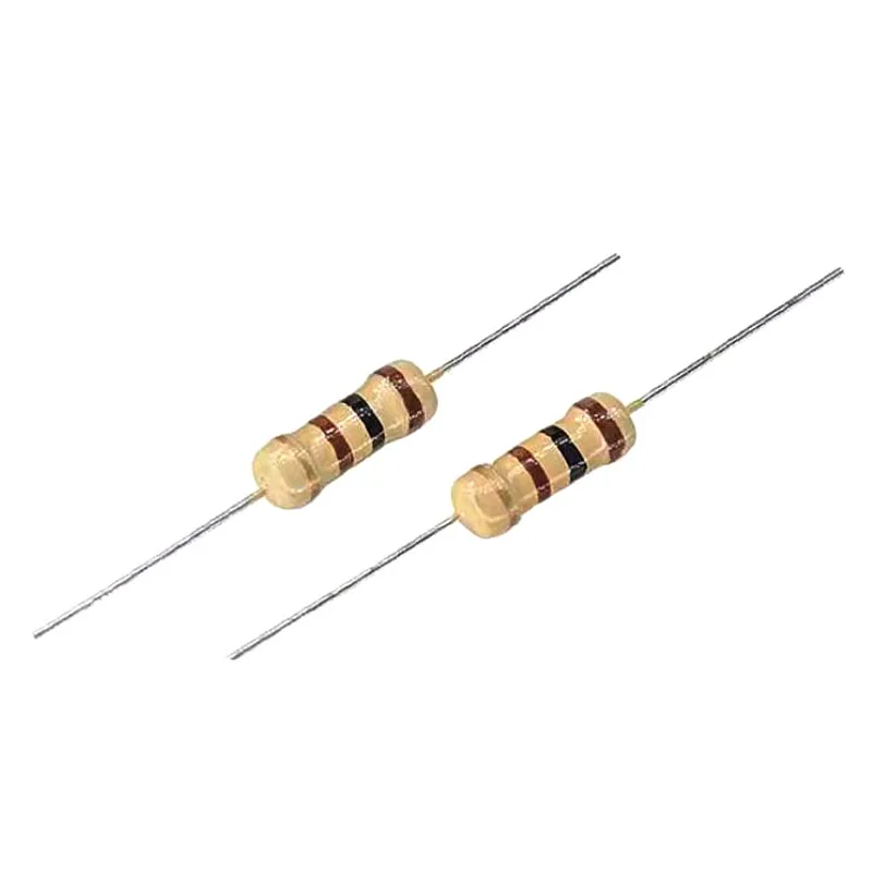 100 Uds 1/4W resistencia de película de carbono 5% 0,25 W 0R-22M 0 2,2 10 100 120 150 220 270 330 470 1K 2,2K 4,7K 10K 100K 470K 1M 10M 20M ohmios