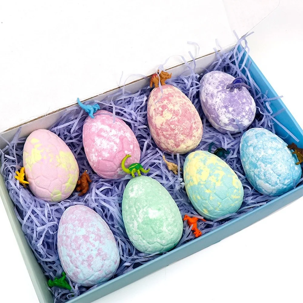 Dinosaur Pattern Bath Salt Doll Essential Oil Aromatherapy Bath Salt Children's Toy Bath Ball Bomb Packaging