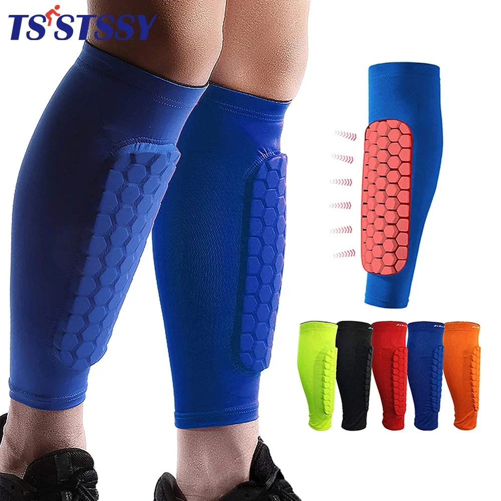 2 Cái/cặp Bóng Đá Shin Cận Vệ Chân Tay Tổ Ong Nylon Hỗ Trợ Sock Shin Tấm Bảo Vệ Bóng Đá Bánh Răng Bóng Đá Tấm Chắn Thể Thao Legging