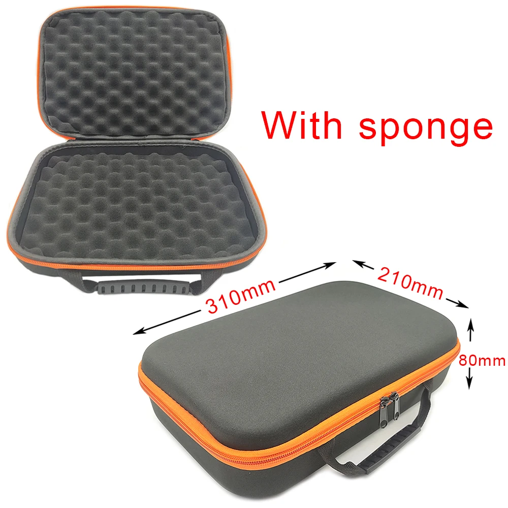 Caja de almacenamiento de lona EVA con esponja DIY, Estuche De Viaje, bolsa con cremallera para herramientas al aire libre, auriculares, accesorios de almacenamiento de disco duro para Dron
