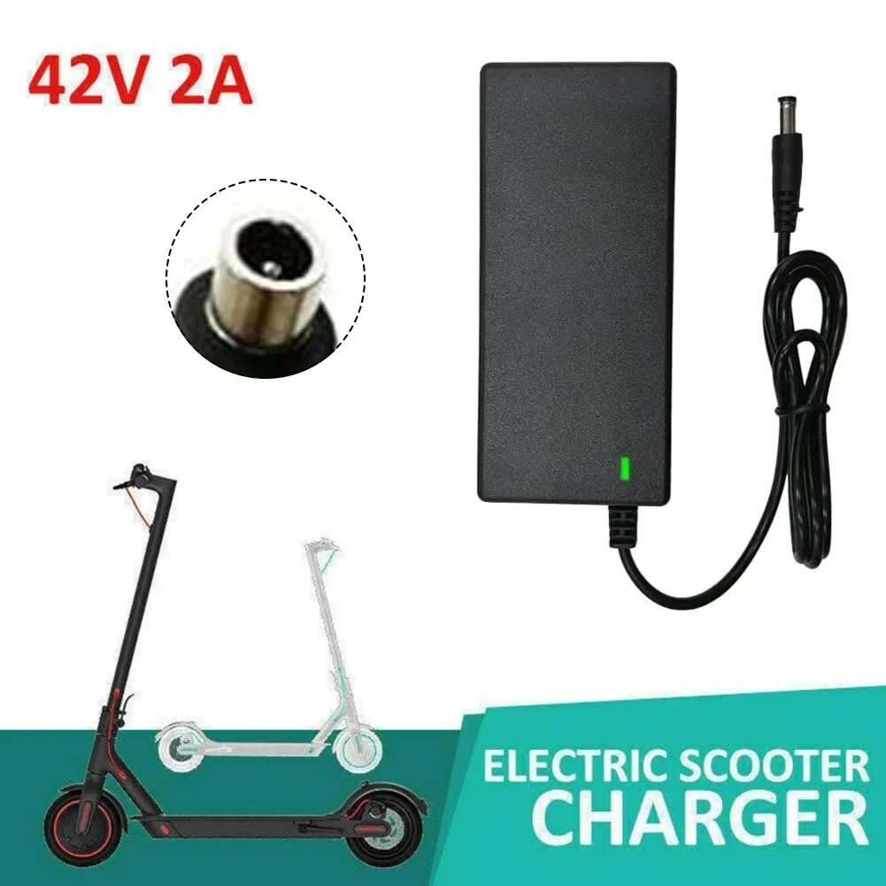 Brandneues Netzteil AC 100–240 V, Schwarz, DC 42 V, 2 A, Zubehör für Elektroroller, US/EU/UK-Stecker für 24–36 V Lithium-Batterie