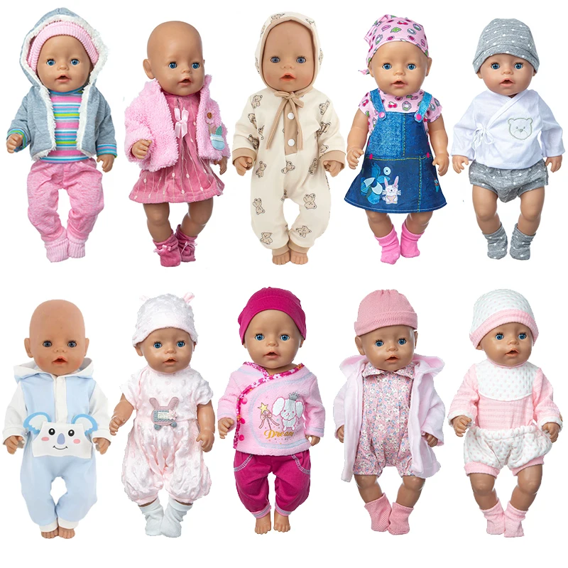 Camiseta nueva de invierno 2023, traje para muñeca Reborn de 17 pulgadas, ropa para muñeca bebé de 43cm, accesorio para muñeca.