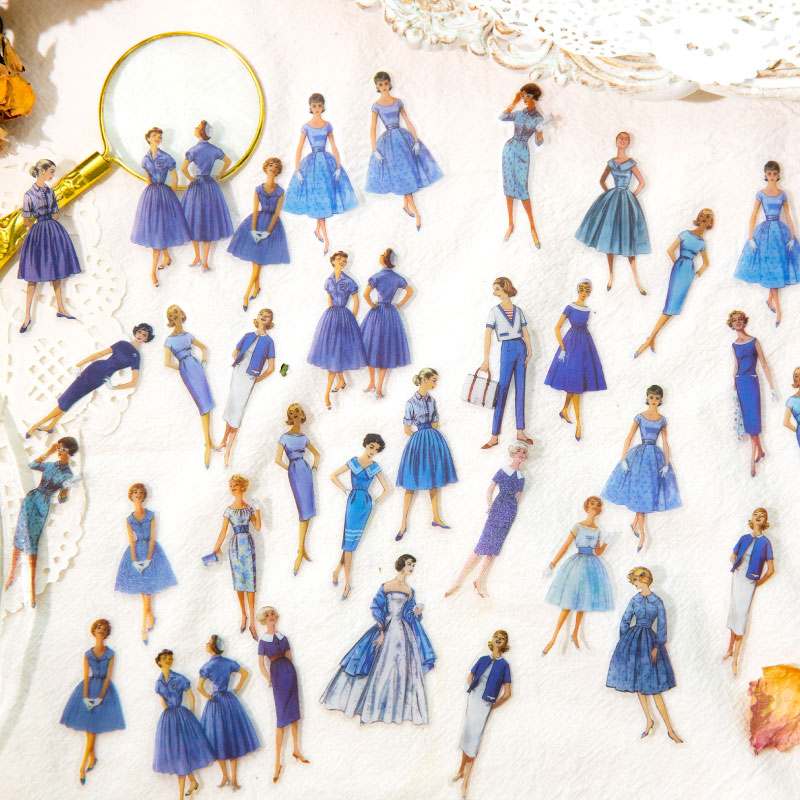 MR.กระดาษ 400 ชิ้น/กล่องโมเดิร์นสาวสติกเกอร์วินเทจ Rich รูปแบบสัตว์เลี้ยงคู่มือ DIY วัสดุตกแต่งเกาหลีเครื่องเขียน