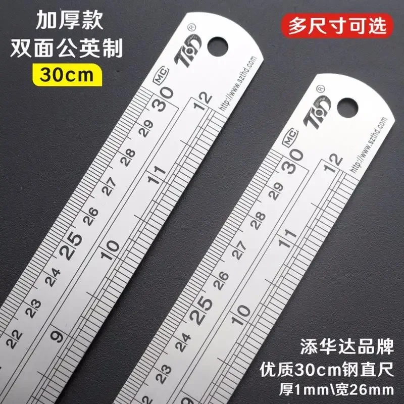 หนา 15 ซม.-40 ซม.ไม้บรรทัดสแตนเลสวัดไม้บรรทัด 39 นิ้วอังกฤษ Scale