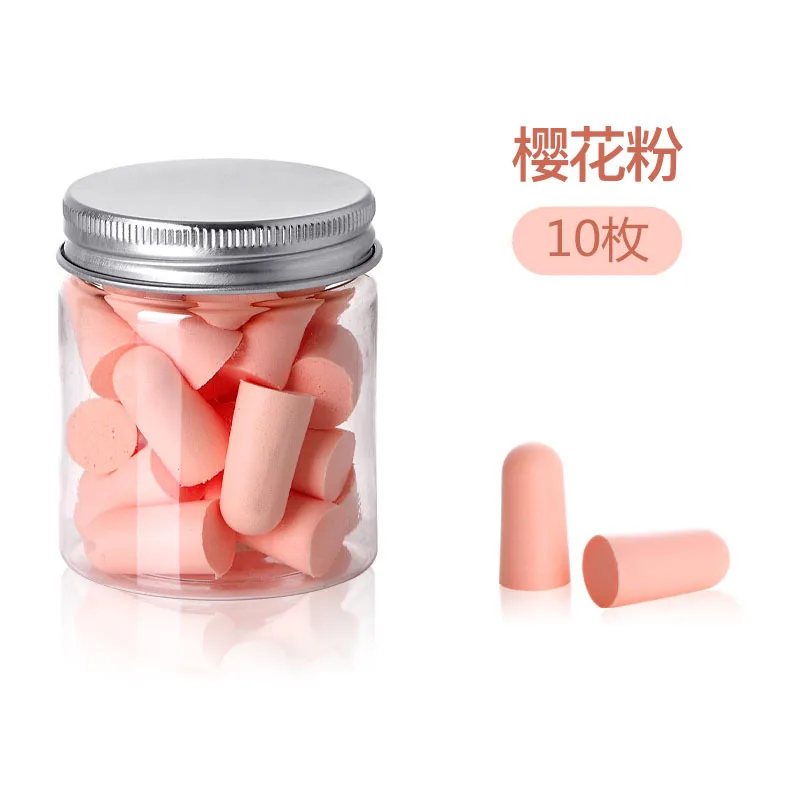10/24pcs Candy Color Comfortable Antinoise Earplugs Sleep Noise Reduction Ear Protector for Sleep Soft Foam Earplugs Anti-Noise