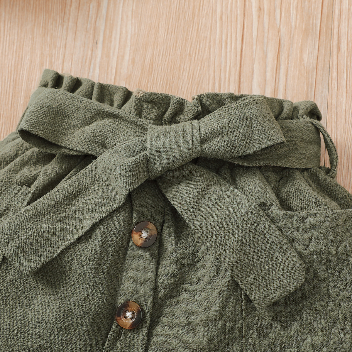 2 pezzi da ragazza senza maniche con spalle scoperte, gonna corta con fiocco e lacci, set di moda per feste estive, adatto per ragazze di età compresa tra 0 e 2 anni