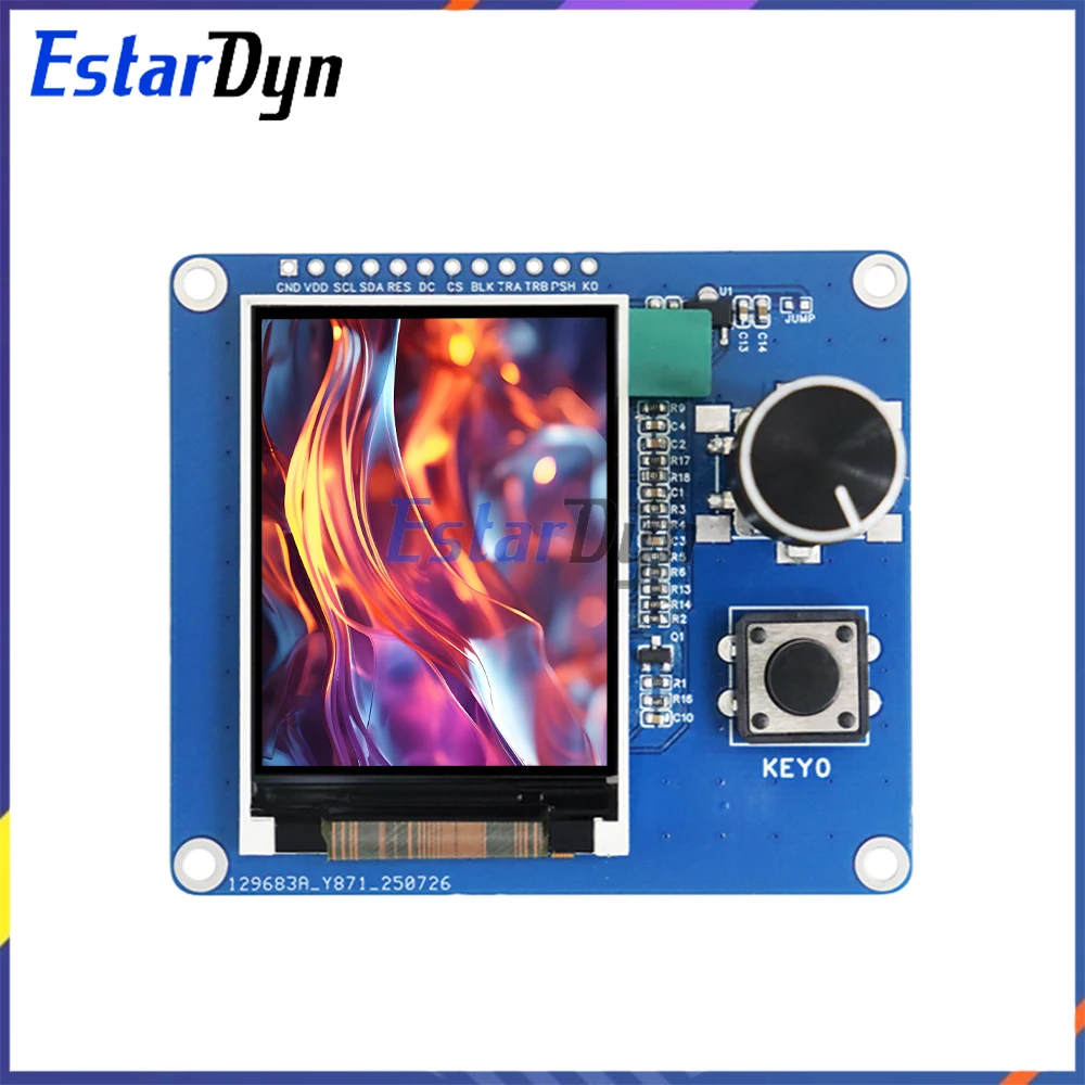Pantalla LCD TFT de 2,0 pulgadas con codificador rotatorio EC11, interfaz IIC SPI para proyectos de bricolaje Arduino ESP32 Raspberry Pi