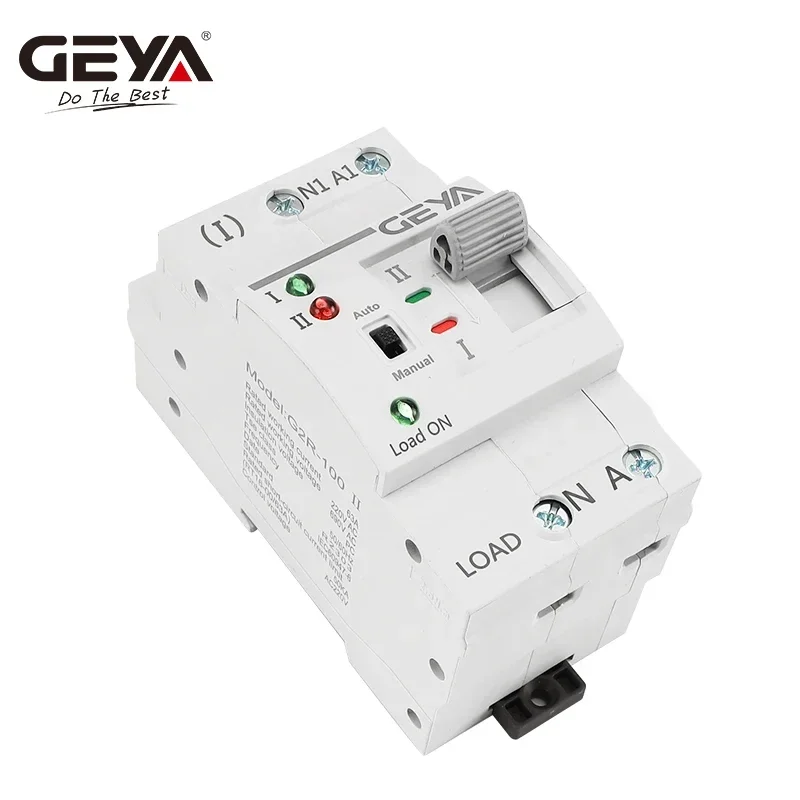 GEYA G2R Din Rail Mini ATS Automatic Transfer Switch Electrical Selector Switches Dual Power Switch Din Rail 2P 4P 110V 220V