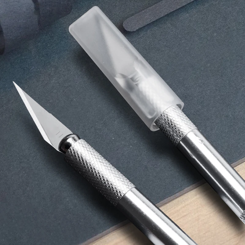 Coltello da intaglio in metallo Tagli di carta Forniture educative per ufficio Strumenti artistici per studenti Coltello multiuso adatto per principianti TMZ